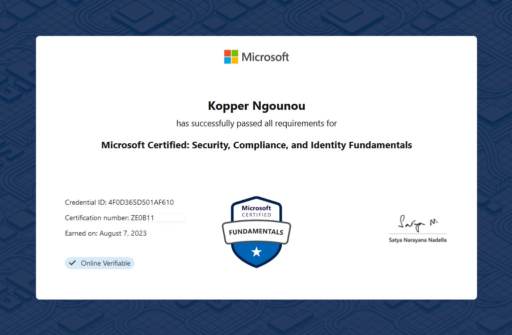Congratulations to me on successfully completing @Microsoft  's SC-900 certification! I'm proud of my hard work and determination, and I can't wait to get another @Microsoft  certification.

#AzureCloud #MicrosoftCertification #Security #IAM