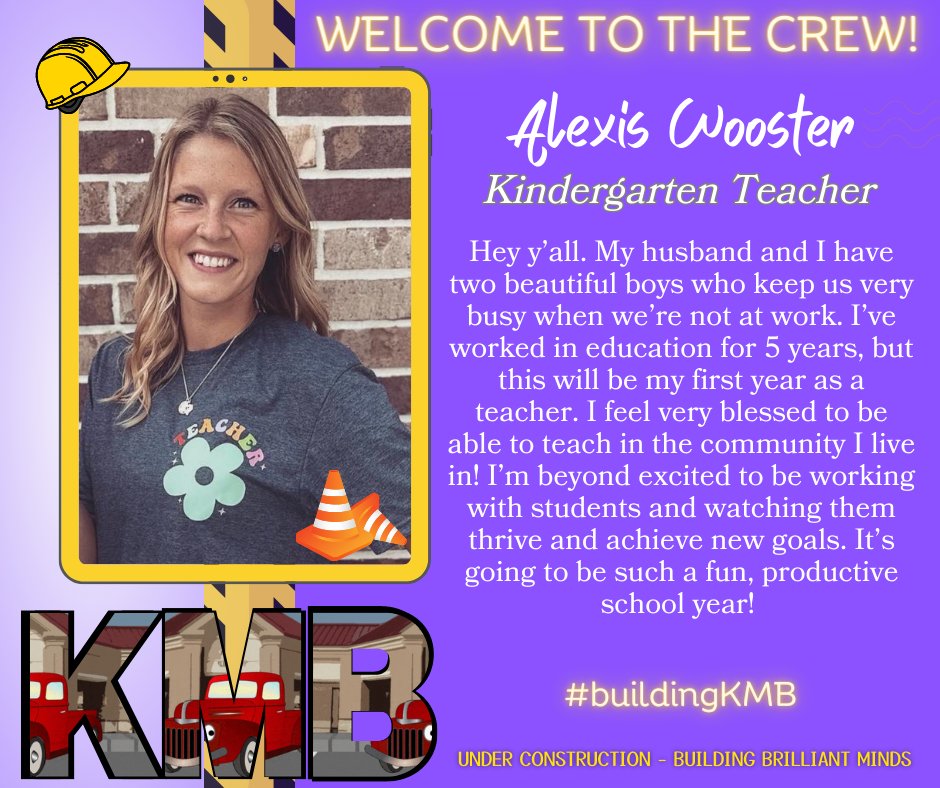 KMBElementary's tweet photo. Welcome, Ms. Wooster! #buildingkmb https://t.co/zhc3sjkDq2