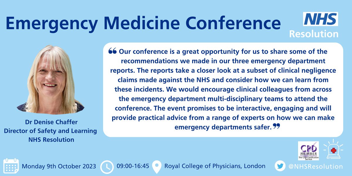 Our #ED report looks at 16 high value closed claims between 2014 - 2018 with a total value of £33 million   (📈bit.ly/3OPzvx2)

Sign up for our free #EmergencyMedicine conference to learn how we can⬇️ the volume and value of future ED claims➖bit.ly/3PvWz4p