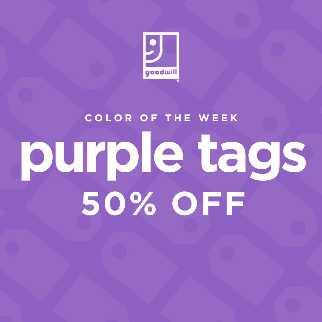 All purple tags are 50% off this week! Stock up on last minute back-to-school outfits and save even more with your Preferred Customer Card. 🛒💜