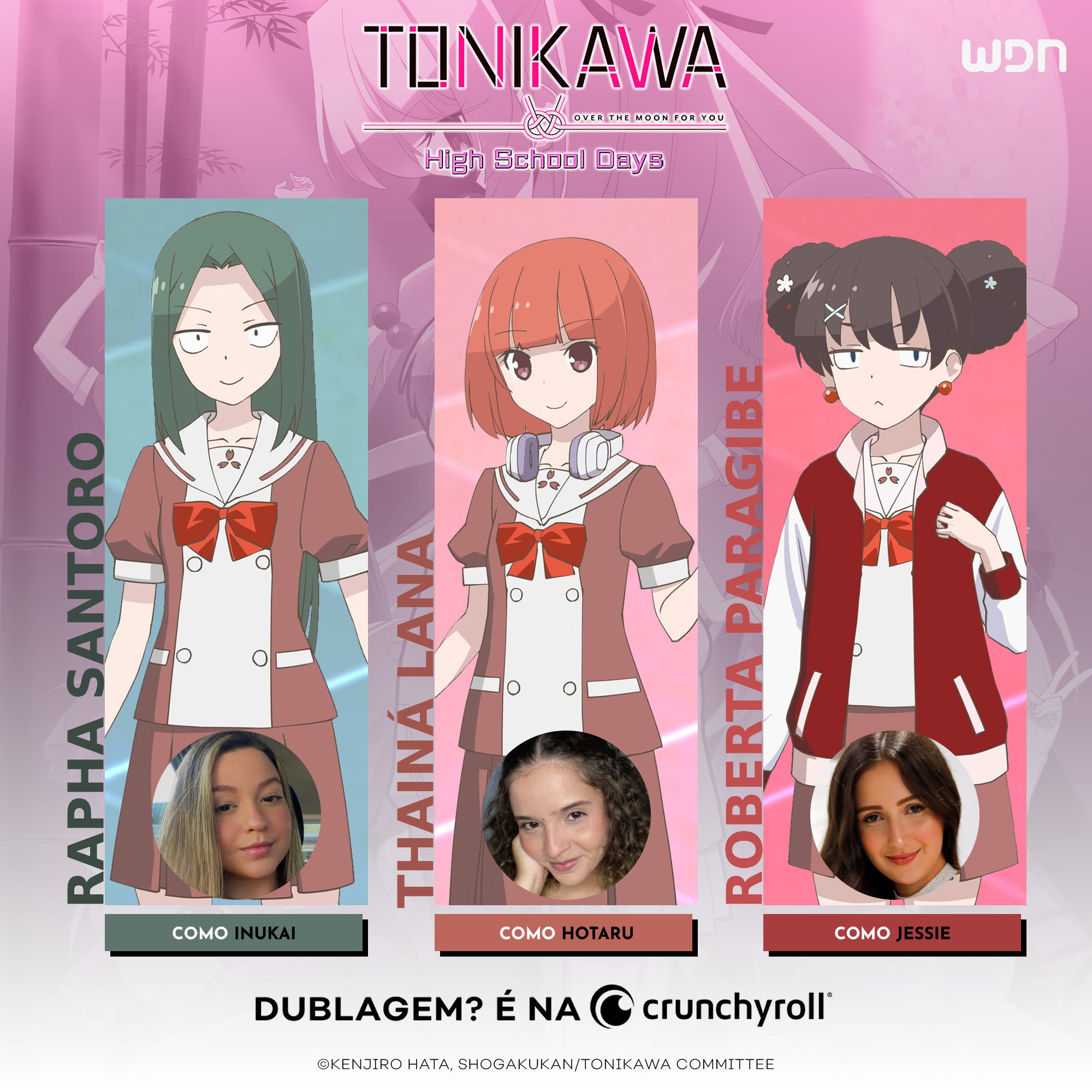 TONIKAWA: High School Days' estreia com dublagem na Crunchyroll