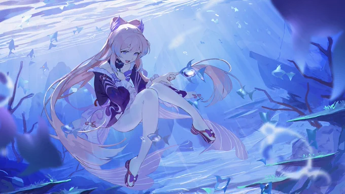 珊瑚宮心海 #珊瑚宮心海イラストコンテスト