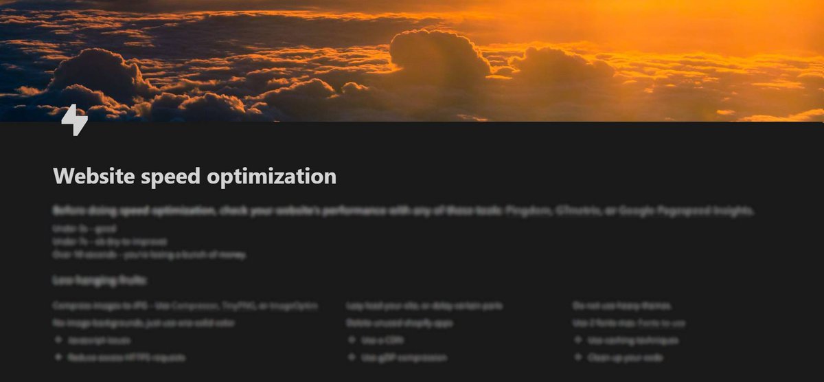 Dominic__CRO's tweet image. CRO's lowest hanging fruit of them all: Site speed

Fix it and it'll improve your company's growth by 243%

So I made a doc showing 12 ways to supercharge your website's speed

Want it?

RT + Reply "Speed" &amp;amp; I'll send it over!

(Must follow me or I can't send)