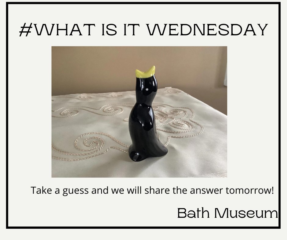 thebathmuseum's tweet photo. #WhatIsItWednesday This little novelty was once a very popular item. Can you guess what it was used for? Let us know… #whatisthisthing https://t.co/ohiivtHSep