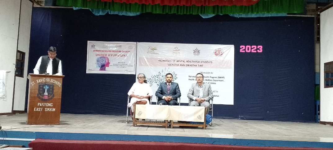 ROCF__'s tweet photo. 📢 Promoting Mental Health Awareness at St Xavier's School! 🌈

We are excited to share that the Ripples of Change Foundation (ROCF), in collaboration with the National Mental Health Programme (NMHP), Department of Health &amp; Family Welfare, Sikkim, organized a highly impactful https://t.co/qqZvDv0hG6
