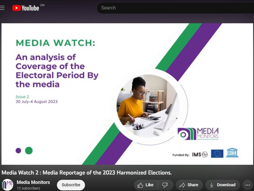Just got our hands on ''The Media Watch Week 2 report on the 2023 Harmonized Elections''. A must-read for anyone interested in understanding the dynamics of the election coverage. Check it out now: mediamonitors.org.zw/media-watch-we… #MediaWatch #HarmonizedElections