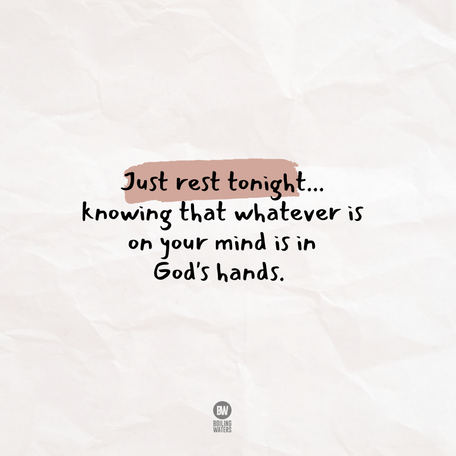 boilingwatersph's tweet photo. Pray bago ka pa magoverthink. Surrender it to Him, just rest tonight. Know God personally 👉 https://t.co/pe3xsLlCJF https://t.co/j7vurCWTRy