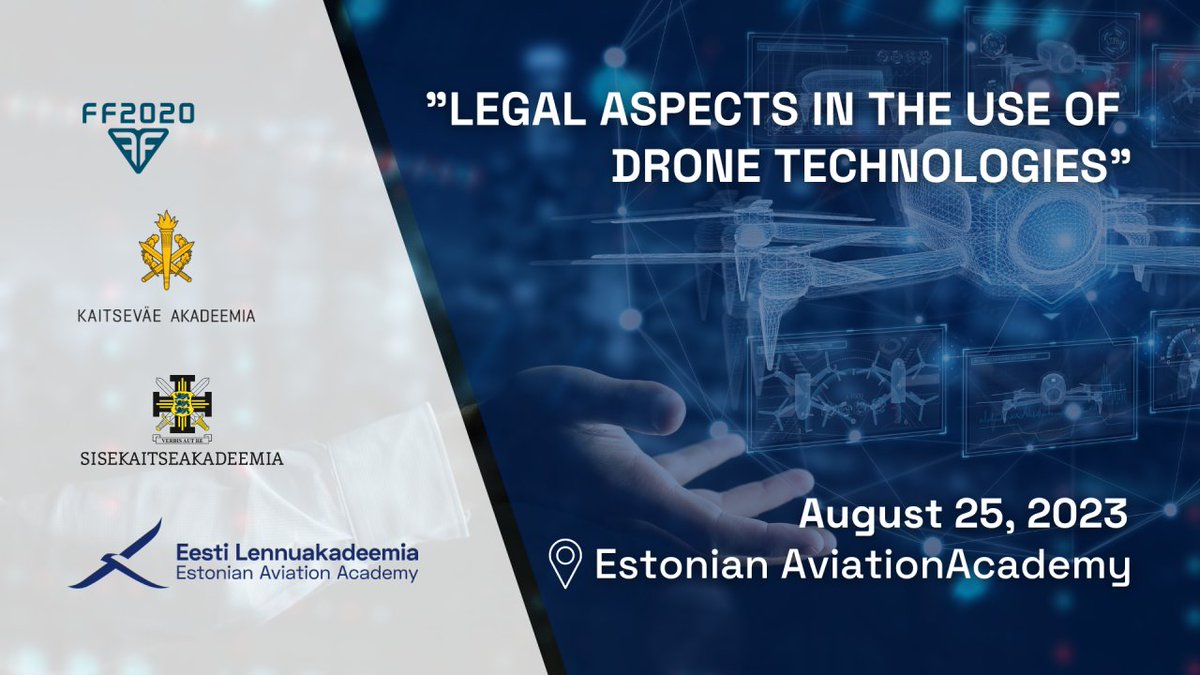 Flying Forward 2020 (@ff2020_eu) on Twitter photo ๐๐
Last chance to register for our Open Seminar in Tartu, Estonia!
Dive into #UAM and #drone tech. Don't miss out on this event, hosted by <a href="/teaduspark/">Tartu Teaduspark</a> and the Estonian Aviation Academy.
๐ Register today: lennuakadeemia.ee/academy/news/oโฆ ๐๐
Last chance to register for our Open Seminar in Tartu, Estonia!
Dive into #UAM and #drone tech. Don't miss out on this event, hosted by <a href="/teaduspark/">Tartu Teaduspark</a> and the Estonian Aviation Academy.
๐ Register today: lennuakadeemia.ee/academy/news/oโฆ