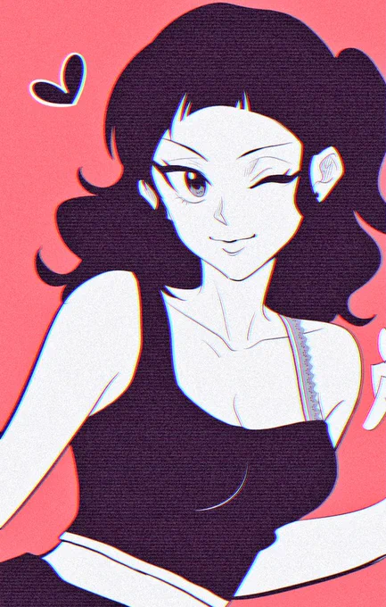 女の子のらくがき