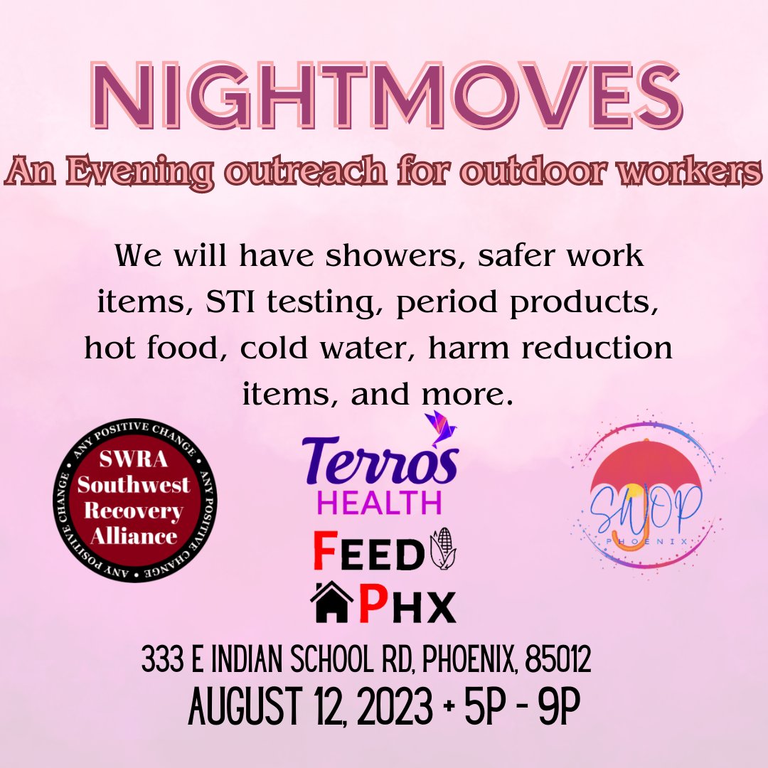 SPREAD THE WORD TO THOSE WHO NEED IT! 
AUG 12th, 5p- 9p