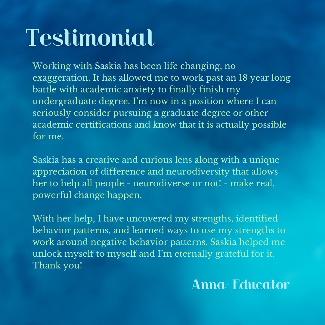 ADHD_Cyborg's tweet photo. Anxiety around academic or school work is one topic I can deeply relate to. Some days I still wrestle with some grief over not knowing about ADHD during my studies.
It is incredibly humbling for me to read testimonials like this.
#anxiety #buildabetterlife #academic https://t.co/JVzEjRMYpe