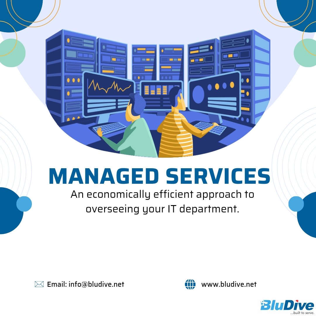 Bludivetech's tweet photo. Unlock your Efficiency: Transform your IT oversight with Managed Services.
Reach out to us today.
#EconomicITManagement #managedservices #informationtechnology #itinfrastructure #business #BluDiveTech https://t.co/3frTUrFRIf