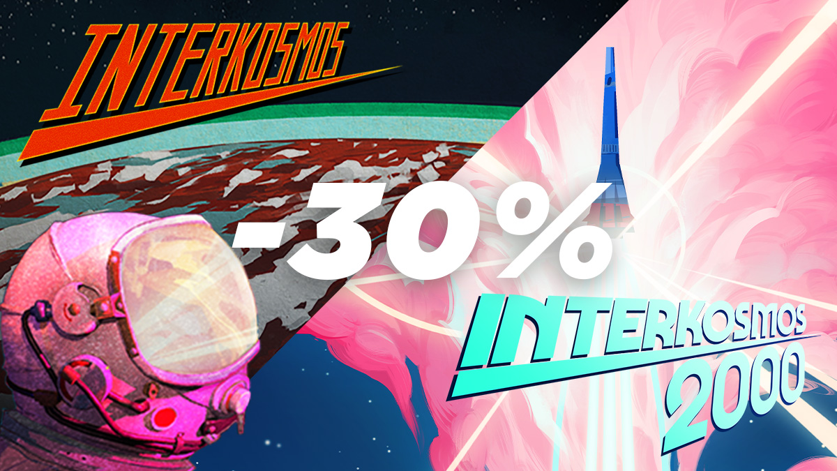 Time to go to space...twice! The Interkosmic bundle includes Interkosmos and Interkosmos 2000 and a huge, 30% discount. The offer expires on Monday! 

Grab it at: bit.ly/3QqH12y