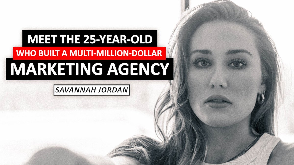 polinapompliano's tweet photo. Meet Savannah Jordan, a 25-year-old founder who built a multi-million-dollar marketing firm.

In this interview with @AlexisDerickson (her first for The Profile!), Savannah shares how she developed mental resilience and grew a brand to be worth millions:

https://t.co/EoVwtAVeny https://t.co/e9rGl9chvy