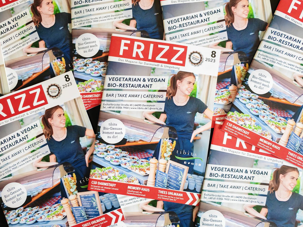 FRIZZmag's tweet photo. 🔥🔥🔥 Das neue FRIZZ Magazin - Ausgabe August 2023 - ist da!
Themen & Interviews u.a.: @CSD_Darmstadt, @theesuhlmann, #HUB31, @tibits Darmstadt, #DemenzForumDarmstadt, #Vielbunt e.V., #KlimaundUmwelttageDarmstadt, #Sprungturmfestival, #BioRegioFaireMesseundUmweltbörse, uvm
Viel Spaß beim Lesen!
#brandneu #stadtkultur #veranstaltungen #news #infos #darmstadturban #darmstadtcity #64 #darmstadt #frizzmag