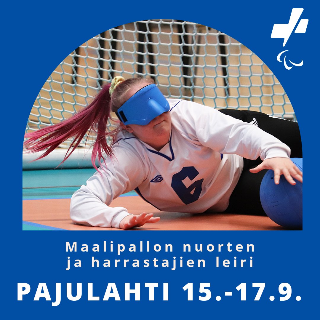 🔵🥽 Haluaisitko kokeilla maalipalloa ensi kertaa tai kehittyä siinä harrastajana? Tervetuloa leirille Pajulahteen syyskuussa!

Lue lisää ja ilmoittaudu 18.8. mennessä:
👉 paralympia.fi/tapahtuma/1058…

#maalipallo #paraurheilu #paralympialaiset #nvliikunta #nvurheilu <a href="/NKLry/">Näkövammaisten liitto</a>