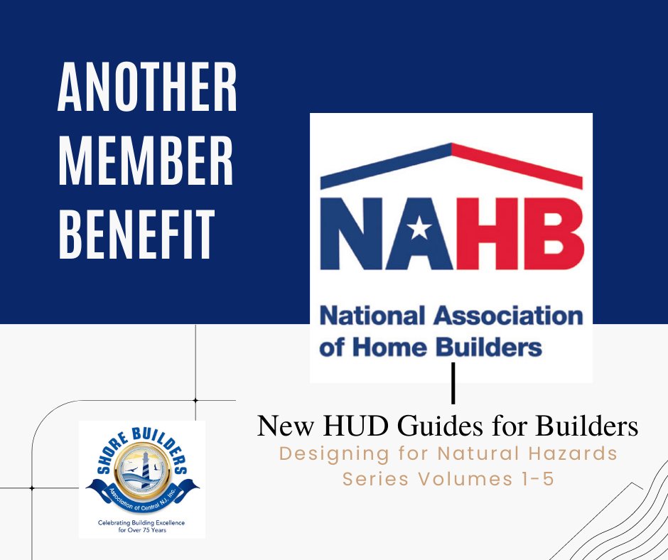 SBACNJ's tweet photo. #WednesdayWisdom
Another benefit of your SBACNJ Membership are all the resources @NAHBhome provides, like this HUD Guide for Builders: Designing for Natural Disasters. Check it out here https://t.co/ho4dHPexSk
 #SBACNJ #NJBA #NAHB #HBAMembership #NAHBEducation https://t.co/BMdyf6Et5D