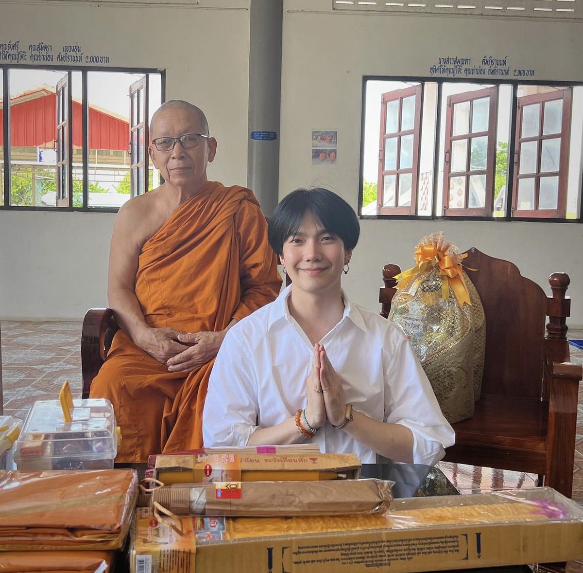 🐝 P’Bee IG Update - 09/08/2023

« You are cordially invited to join in making merit with Biu Jakapan Puttha for the construction and improvement of a shrine at Soi Si Temple in Saraburi Province. 

The aim is to prepare the shrine for use by the temple and the wider Buddhist