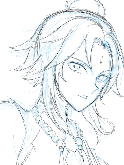 おでこの模様描き忘れたwww 
