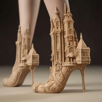 Renaissance Architecture inspired Generative AI shoes