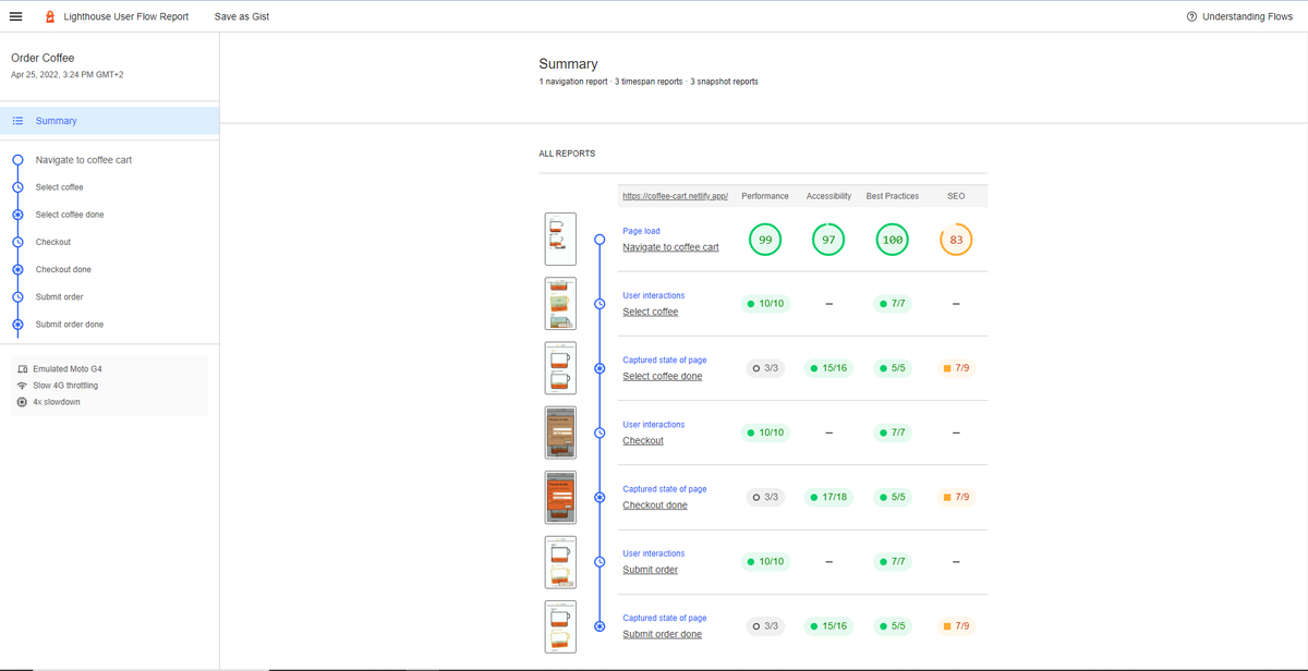 PushBased's tweet image. 📝 Writing #userflows for the CLI is like crafting e2e tests for performance. 
With 3 modes: Navigation, Timespan, and Snapshot, measuring everything from page load to current state.

Keep your performance 100%! #PerformanceMeasurement 
🔗 github.com/push-based/use…