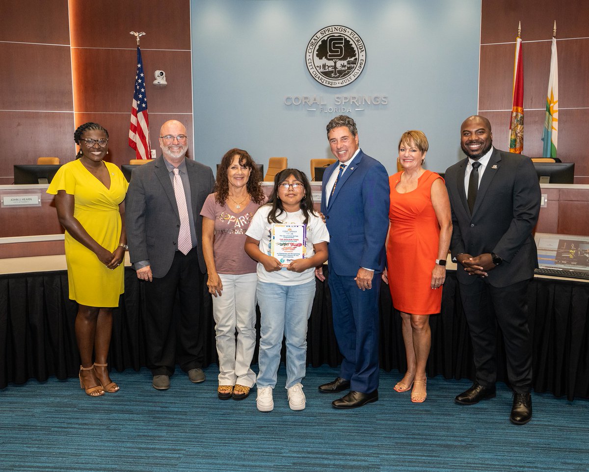 CoralSpringsFL's tweet photo. The City of Coral Springs congratulates the 2023 Our Town T-Shirt Design Contest Winners on displaying and recognizing their enthusiasm, passion for art, and creativity. #CSRecognition https://t.co/LBggjUJZm1