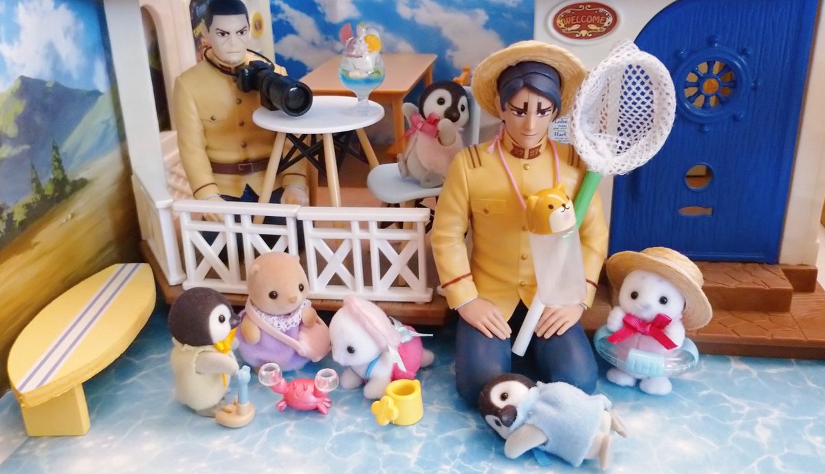 sylvania__23's tweet image. フォロワーさん増えてきたので自己紹介でもするか
金カムの屈強な男たちをシルバニアの世界にぶち込むのが好きです!