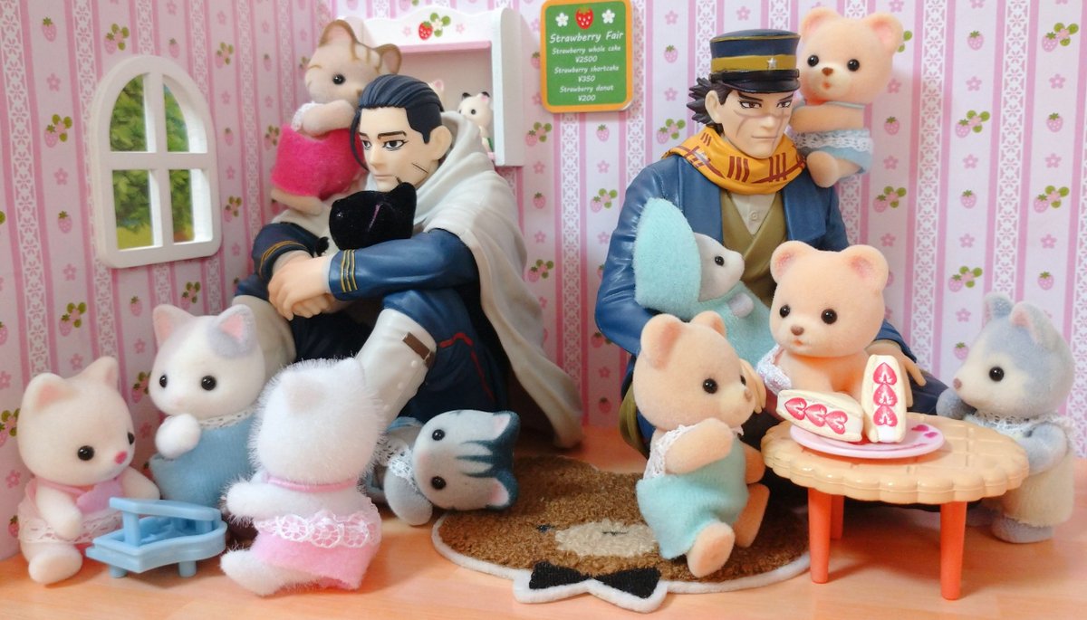 sylvania__23's tweet image. フォロワーさん増えてきたので自己紹介でもするか
金カムの屈強な男たちをシルバニアの世界にぶち込むのが好きです!