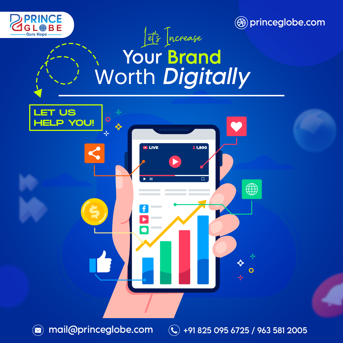 Unveil Your Brand's True Potential with Price Globe's Exceptional Branding Services! 💼🔍
Call us- +91 8250956725 / +91 96358 12005
#india #startups #CraftingExperiences #BrandStorytelling #ElevateYourBrand #DigitalMarketingExcellence #YourVisionOurMission #branding