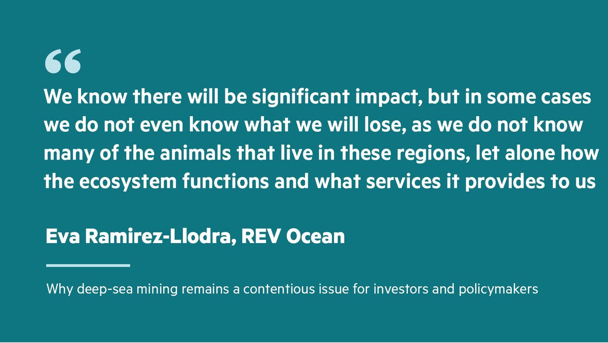Sustainable Views (@sustainviews) on Twitter photo The International Seabed Authority’s failure to agree on a mining code highlights the divisions over the prospects of scraping minerals off oceans’ floors in a bid to fund the green transition
on.ft.com/47oy3J0
#unclos <a href="/rev_ocean/">REV Ocean</a> <a href="/evaramirezllodr/">Eva Ramirez Llodra</a> <a href="/Scripps_Ocean/">Scripps Institution of Oceanography</a> <a href="/LlevinAnn/">Lisa Ann Levin</a> The International Seabed Authority’s failure to agree on a mining code highlights the divisions over the prospects of scraping minerals off oceans’ floors in a bid to fund the green transition
on.ft.com/47oy3J0
#unclos <a href="/rev_ocean/">REV Ocean</a> <a href="/evaramirezllodr/">Eva Ramirez Llodra</a> <a href="/Scripps_Ocean/">Scripps Institution of Oceanography</a> <a href="/LlevinAnn/">Lisa Ann Levin</a>