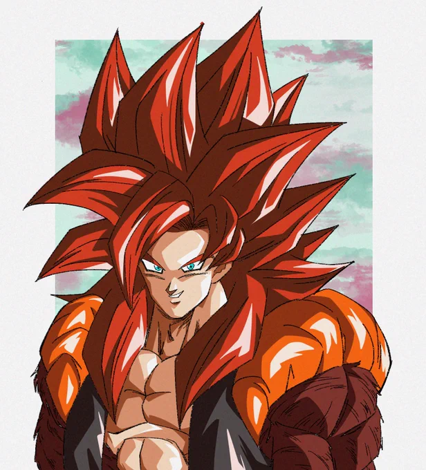 Zゴジータの笑顔をゴジータ4にもやってもらった #ドラゴンボール #イラスト