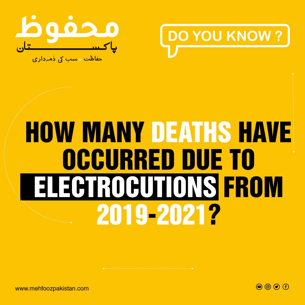 PakistanMehfooz's tweet photo. Do you know how many electrocution cases were reported from 2019-2021? Many of those cases have also been fatal. https://t.co/Rhxck17ysf