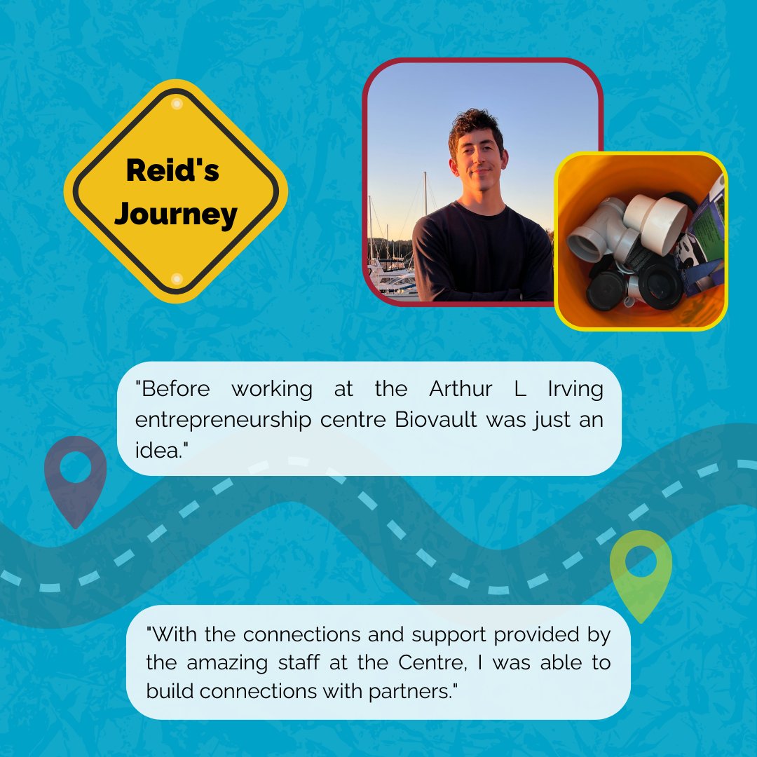 arthurlirvingec's tweet image. Reid has been working with us since May, as a student entrepreneur with his business, Biovault.

He is creating small scale biodigesters to transform food waste into fertilizer and gas- which can be used as home energy! 📷

#StudentEntrepreneur #biodigester #BComm #inspiration