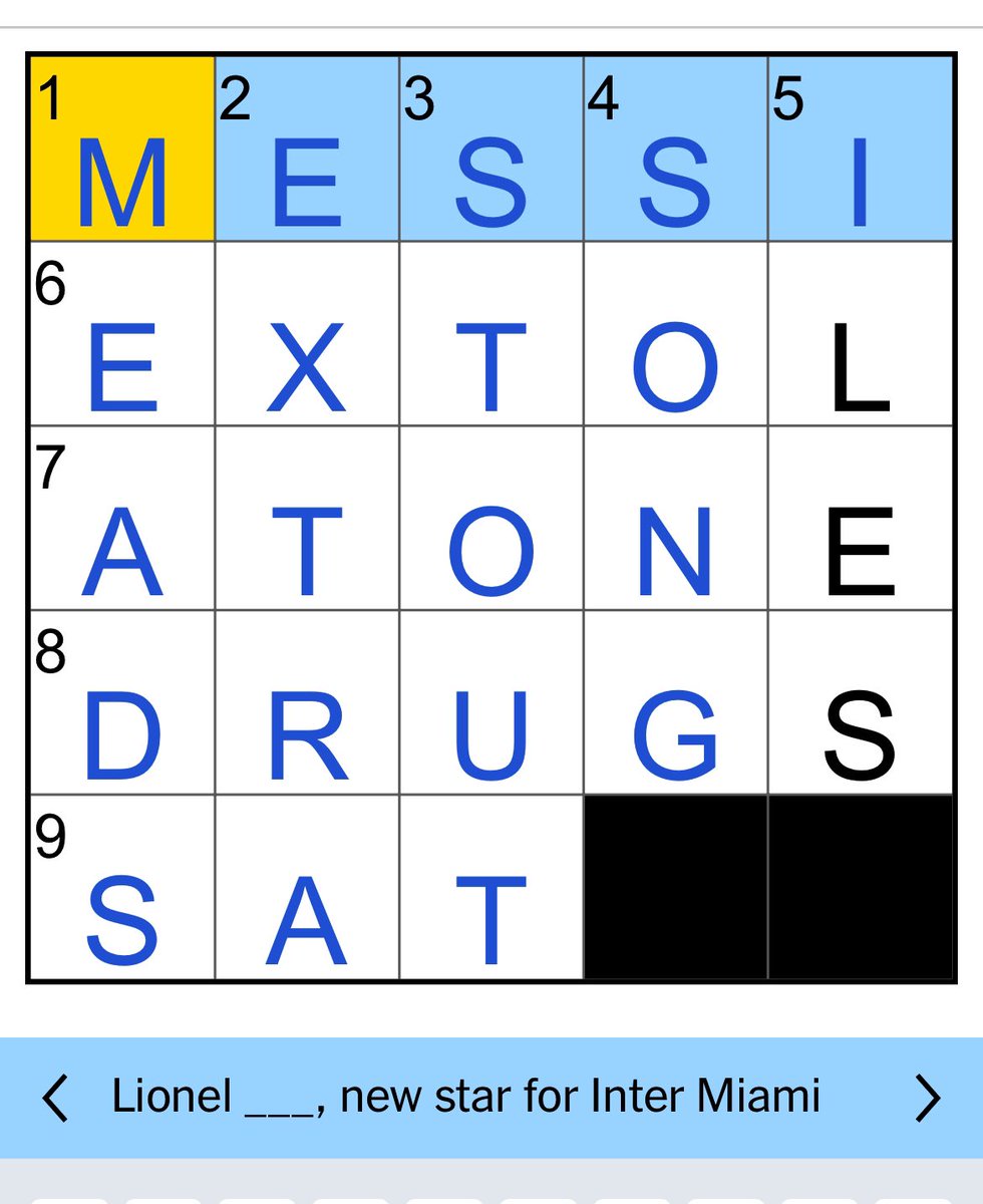 When your <a href="/MLS/">Major League Soccer</a> and <a href="/nytimes/">The New York Times</a> Mini obsessions collide 🤯