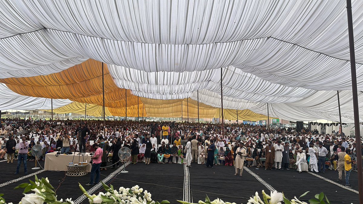 BBhuttoZardari's tweet photo. Today in Ghotki, I felt great pride and happiness to see my dream start to turn into reality. Only last year families across Pakistan were devastated by historic floods. Families had lost everything, crops and houses destroyed. Swaths of our population were thrown into poverty over night. Everywhere I went women begged me to rebuild their homes. My promise to them then was that not only would we rebuild but we would leave them financially better off than they were before. 

Here’s how we achieve that: 

#ApniZameenApnaMakkan initiative:
- we have opened bank accounts in the name of the woman of the house hold. Where they receive stipends to rebuild their home.
- we work with families to rebuild flood resistant ‘pakka’ homes where their old homes once stood.
- that’s not all, we are also transferring land title to the woman of the house hold. Families who could never dream of owning their own land now do! 
We are not only building climate resilient housing, we are also combating poverty, empowering woman & with the single largest asset transfer in a generation we are implementing land reform as well.

2 million houses will be re built. 2 million families will benefit. I wish we could implant this all across Pakistan.
