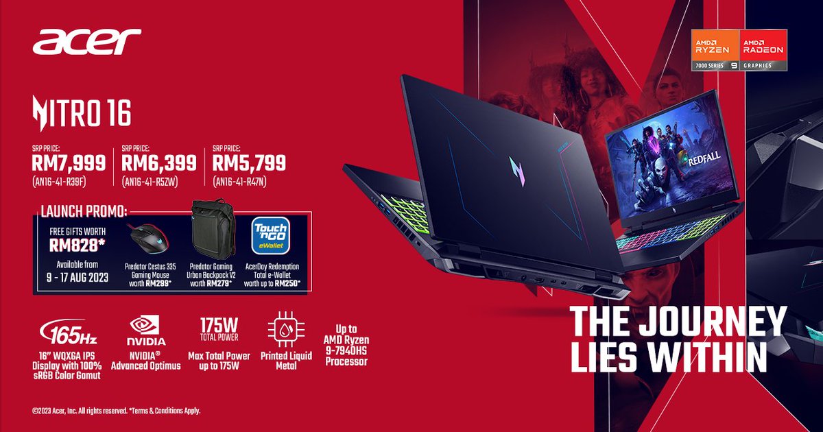 LowyatNET's tweet photo. #Acer #Nitro16 Now Available In Malaysia; Retails From RM5,799

https://t.co/0c6FH2Tr48 https://t.co/5kf3TrwcWy