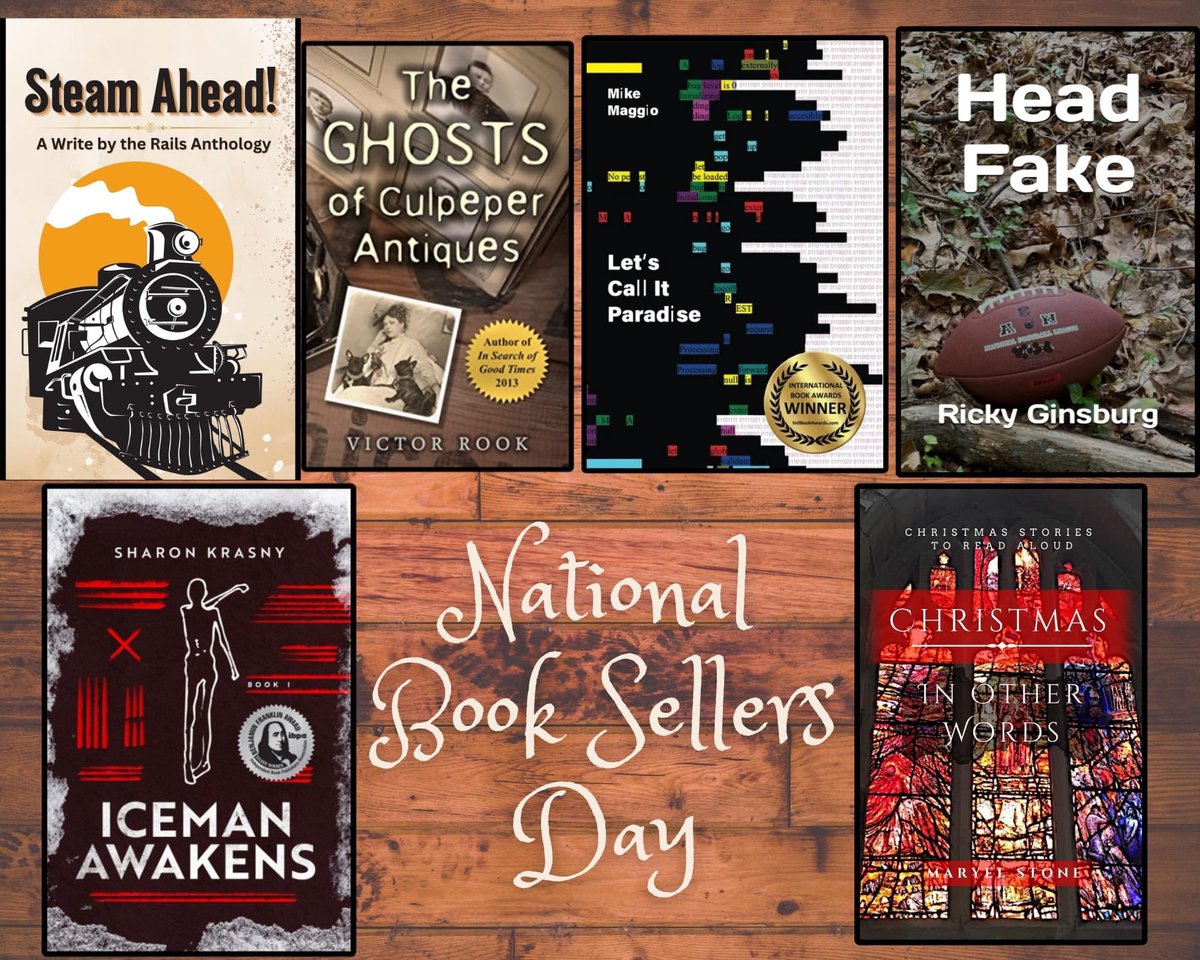 writebytherails's tweet image. It’s National Book Sellers Day! Why not buy a book from a local, independent author? All of these authors are members and small business owners. #SmallBusiness #indieauthors