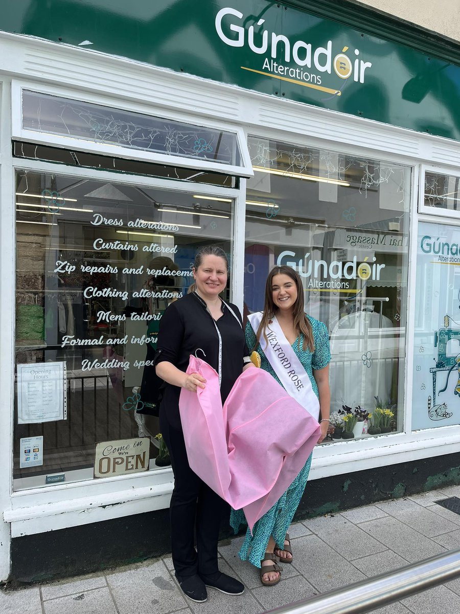 Gúnadóir Alterations (@gunadoira) on Twitter photo Such a pleasure to welcome the Wexford Rose Brónagh Hogan to Gúnadóir to get her dresses altered for the <a href="/RoseofTralee_/">Rose of Tralee</a>
Best of luck Brónagh #wexford #roseoftralee Such a pleasure to welcome the Wexford Rose Brónagh Hogan to Gúnadóir to get her dresses altered for the <a href="/RoseofTralee_/">Rose of Tralee</a>
Best of luck Brónagh #wexford #roseoftralee