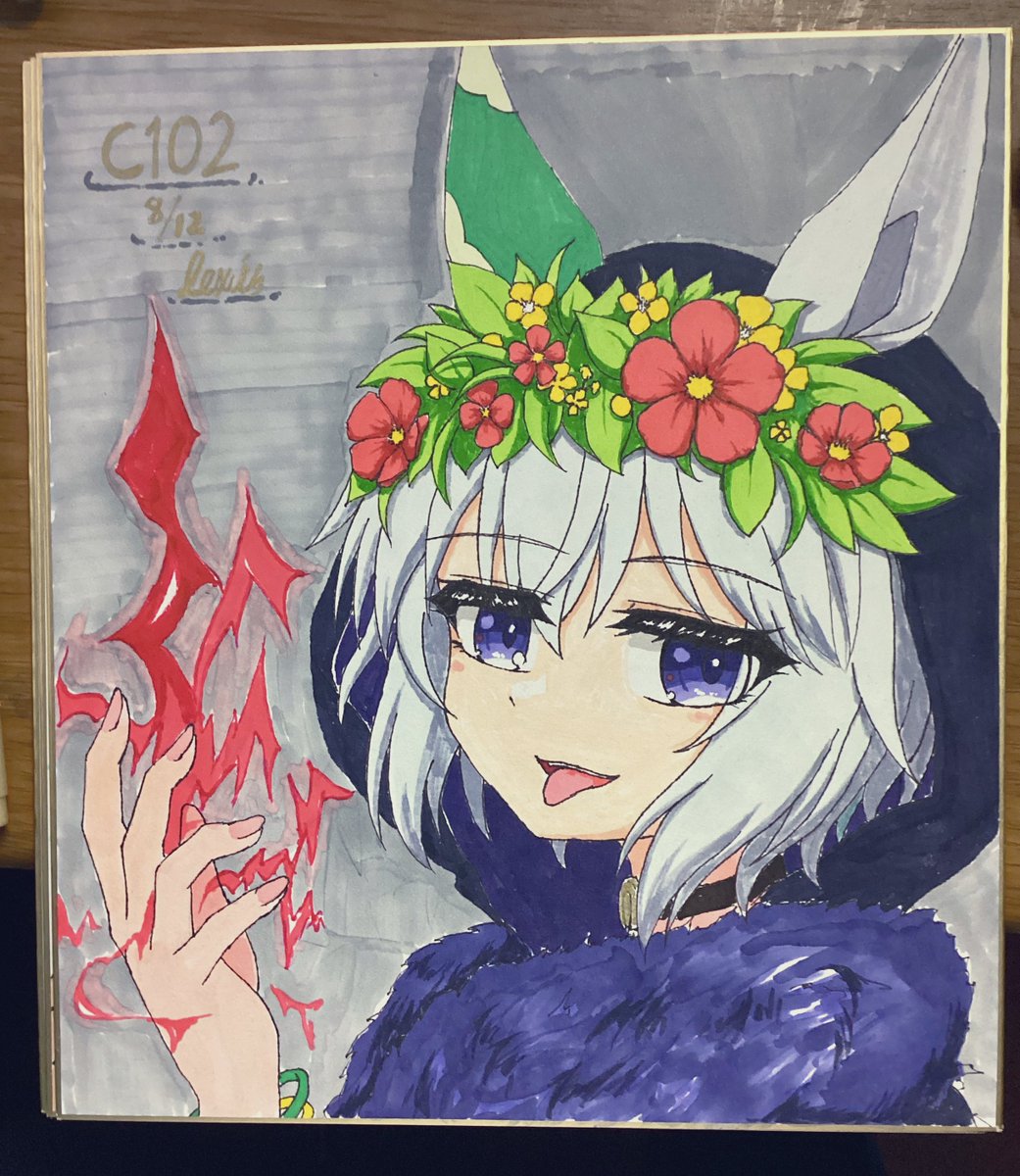 セイウンスカイ(ウマ娘) 「セイちゃん色紙3枚描けました」|Lexisのイラスト
