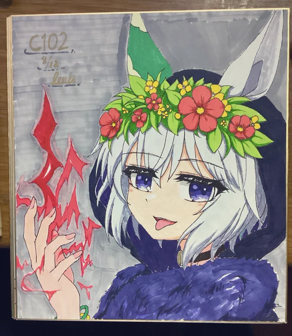 セイちゃん色紙3枚描けました