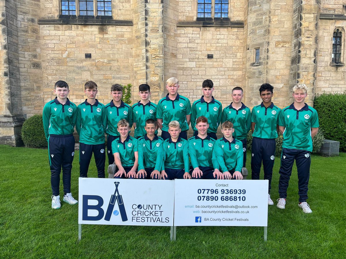 pembrokecricket's tweet photo. Congrats to Bruce, Dan and Ethan on their recent performances with the Ireland U15s 🦊☘️

#FutureStars #OneProudClub https://t.co/vvjL2muV1z
