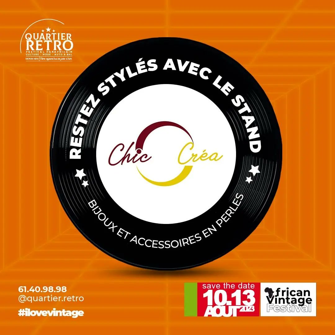 ChicCrea's tweet photo. On y est ! Le rdv annuel des années 80 est là ! Et Chic créa y participe encore cette année ! 😍
Retrouvez-nous dès demain jeudi 10 au dimanche 13 août prochain pour le Quartier Rétro à Azalaï Hôtel. De très belles créations vous y attendent !
#chiccrea #quartierretro https://t.co/ekX3zWnasI
