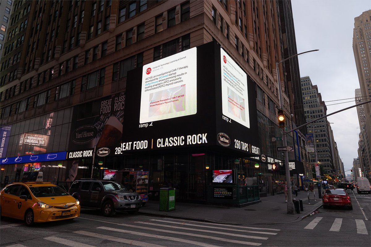 Live from New York, it's... AffyImmune! 

Our friends at @tryramp gave us a boost in Times Square, featuring a tweet by @Cornell_CTL about our clinical data from #ASCO23

Thanks to Ramp for the surprise and to our partners helping deliver AIC100 to patients in our clinical trial!