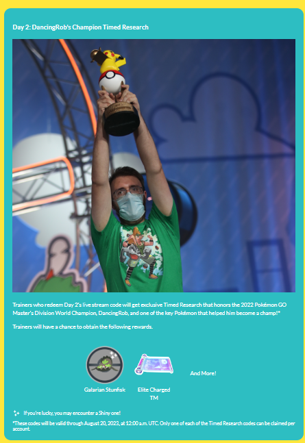 🚨Stop Scrolling - August 11-13th🚨

This coming weekend for Pokemon Worlds, <a href="/NianticLabs/">Niantic</a> has put on the Single Greatest Pokemon GO Event for players who enjoy PvP or are wanting to get started on their journey!

- Insanely Good Wild Spawns
- Great Research Rewards (Etms,