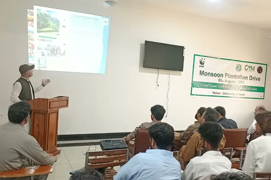 GybnPakistan's tweet photo. Exciting news: University of Swat's Monson Plantation Drive 2023 is underway! 🌱 Partnering with Forest Office, WWF, and GYBN Pakistan, this initiative aims to boost green cover, fight climate change, and preserve biodiversity. Let's unite for a greener future! 🌳🌍 #GreenSwat https://t.co/xxLTYeR7sN