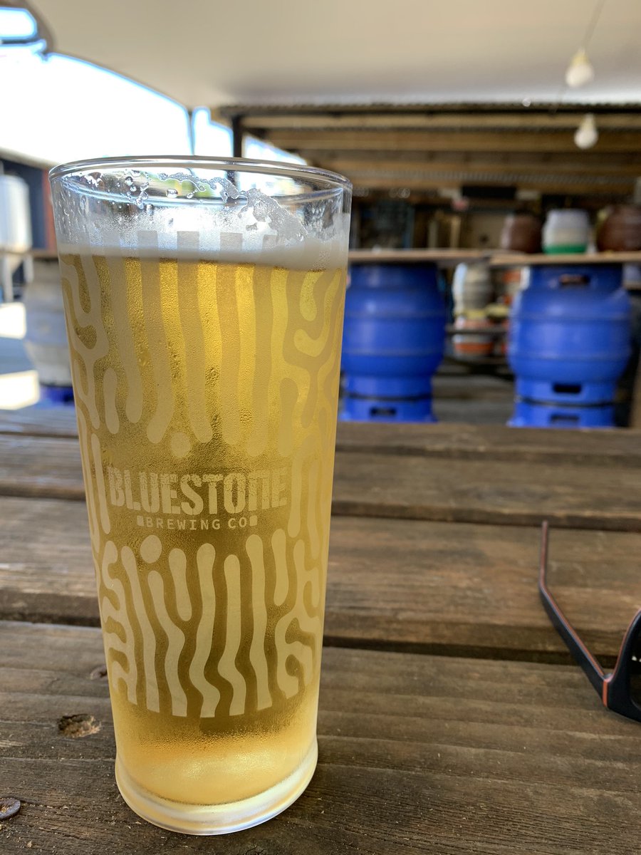 Lovely pint of Pils in the shade @BluestoneAles tap room. It’s almost like I’m on holiday……. #UKHoliday #Pembrokeshire