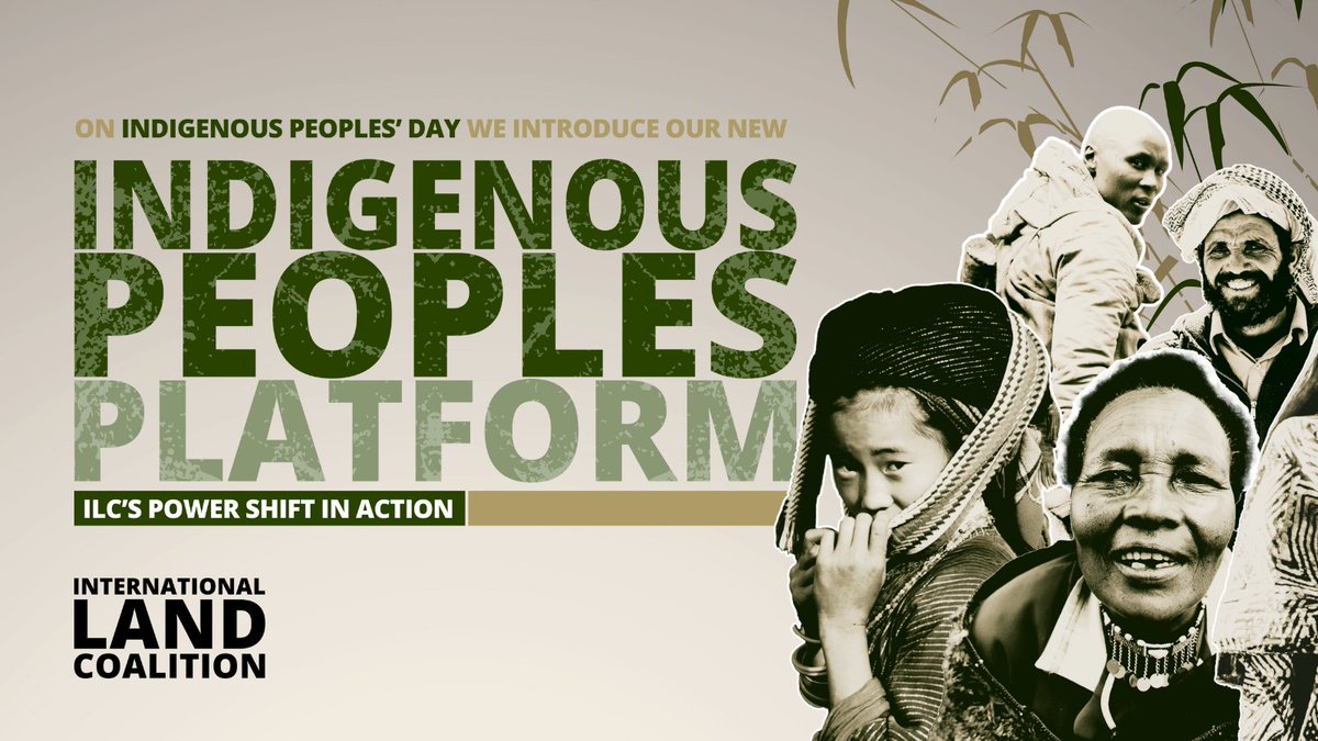 landcoalition's tweet photo. This #IndigenousPeoplesDay, we are very excited to officially announce the launch of the Indigenous Peoples Platform!

✊ For the first time, #IndigenousPeoples from our global network are coming together and taking action against displacement, oppression and forceful evictions.

📢 Learn more about their vision and the spaces they want to influence: https://t.co/jqsVQekEap

#WeAreIndigenous