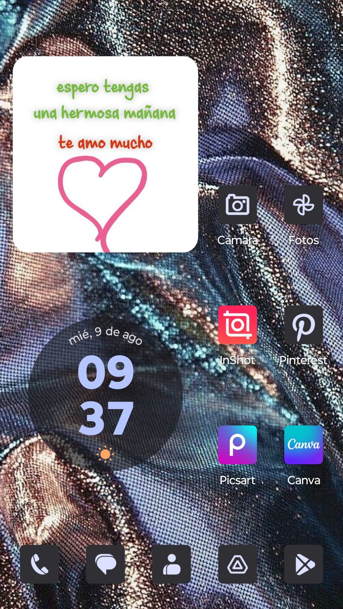Mi novio ayer me hizo descargar una aplicación para enviarnos notitas entre nosotros y hace un ratito me envió que tuviera una hermosa mañana 🩷💕✨💌👩🏻‍❤️‍👨🏻