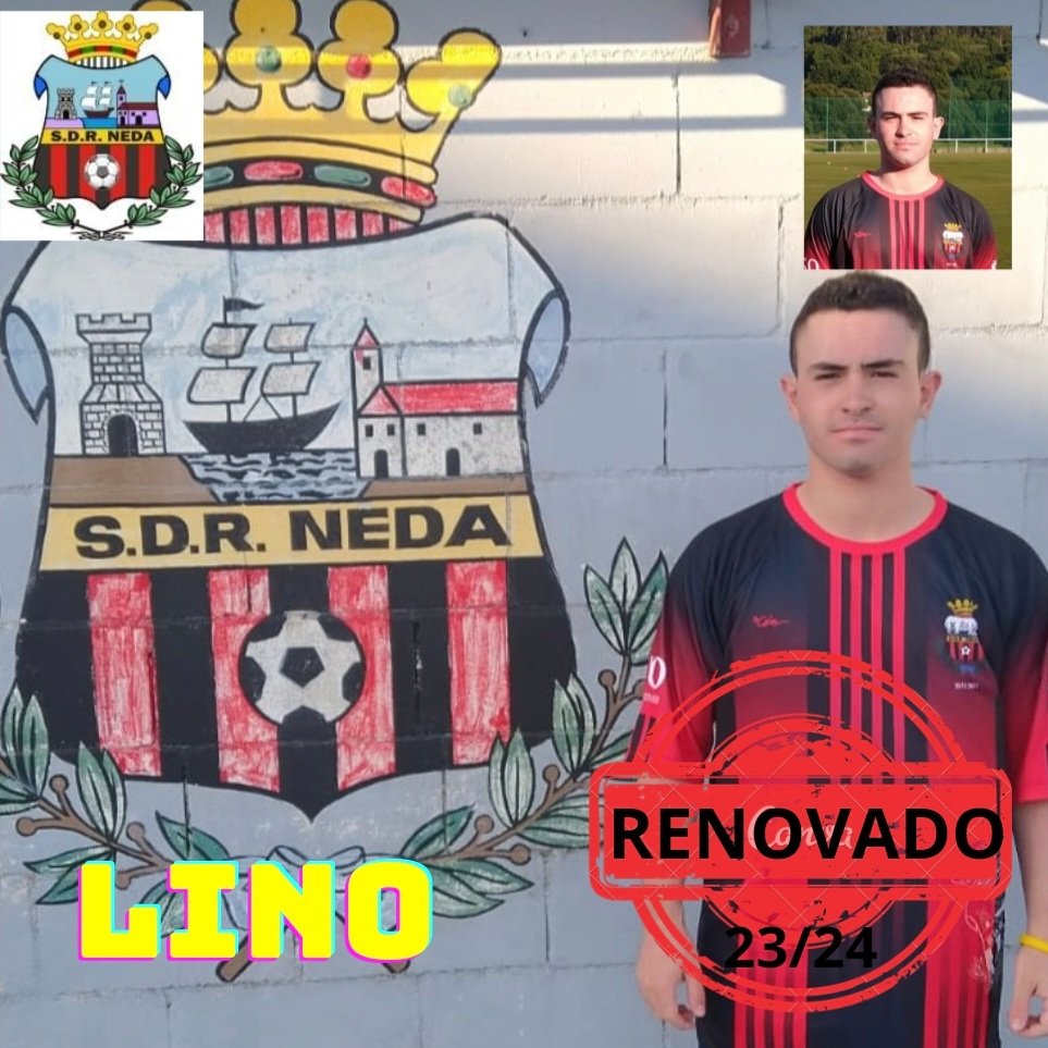 Boas tardes, hoxe traemos una renovacion de ultima hora de un xogador xuvenil que sube o primeiro equipo e que tamen leva toda a vida no clube. Un defensa polivalente e que aportara enerxia na zaga do equipo. Gracias Lino por seguir con nos una ano mais ⚽⚽🔴🔴⚫⚫