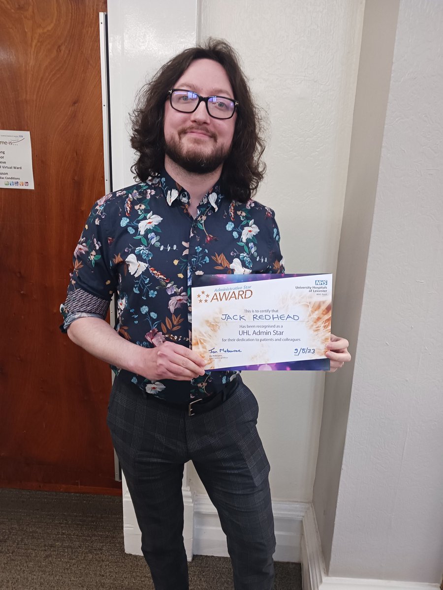 AdultLeicester's tweet photo. Today Jack received his admin star award. Fully deserved Jack we are so lucky to have you in the team! https://t.co/AtwTIxBlPx